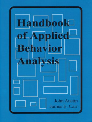 cover image of Handbook of Applied Behavior Analysis